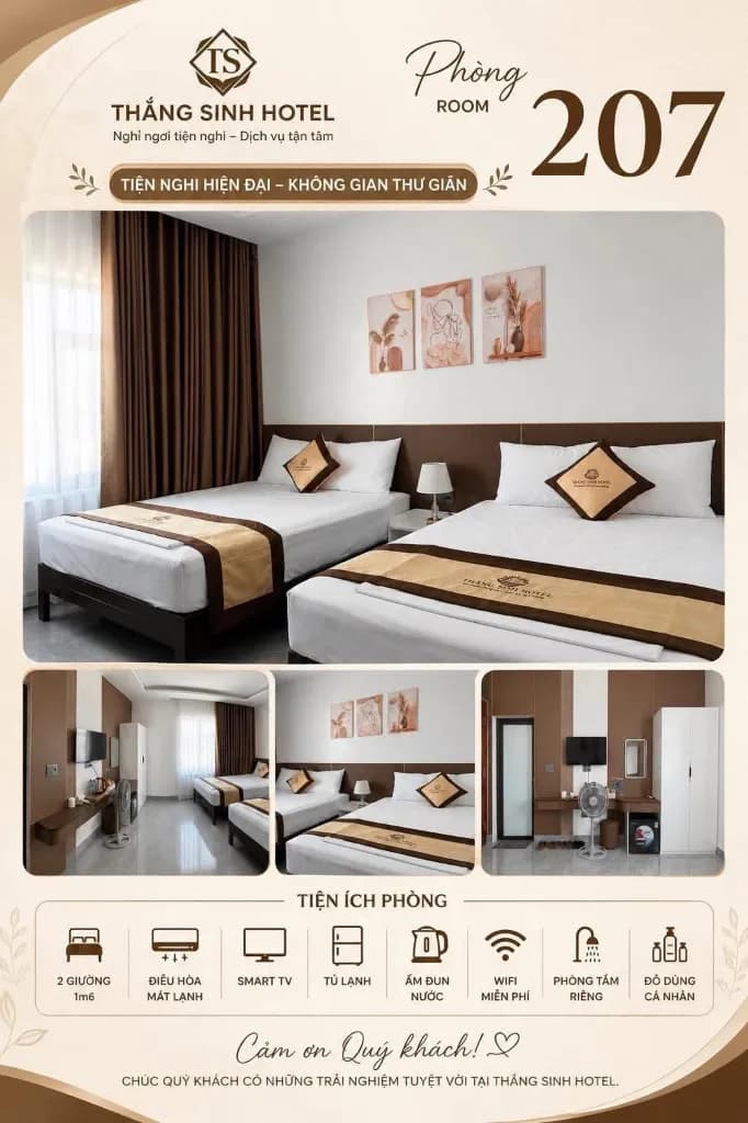 Thang sinh hotel phong 207 catalogue 3 tại Khách Sạn Thắng Sinh, biển Quỳnh, Nghệ An